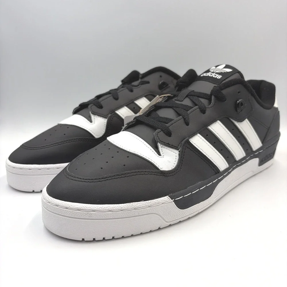 Adidas Rivalry Low Black White Mens Size 16 FZ6327 Casual Sneakers Shoes